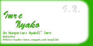 imre nyako business card